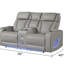 Ensemble de salon inclinable 2 pièces avec fonction de massage et bois Fortuner-668884817
