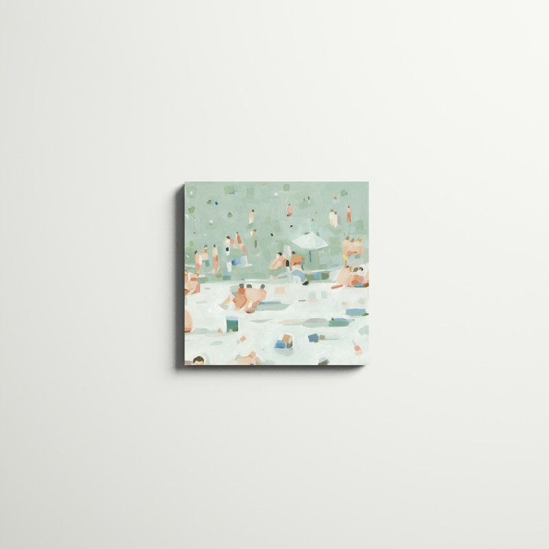 Summer Confetti I, peinture sur toile tendue, H 20 po x l 20 po