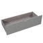 Lit plateforme simple en L avec bureau intégré, lit gigogne gris et tiroirs pour chambre spacieuse avec tiroirs, espace-270266496