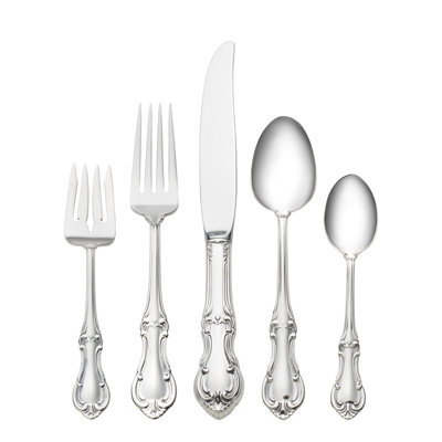 Sterling Silver Joan of Arc 5 Piece Flatware Set, Service for 1