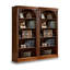 Bibliothèque de rangement en chêne rustique pour salle d'étude