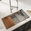 Roma Workstation Ledge 32" L x 19" W Undermount Kitchen Sink with Basket Strainer-542242921