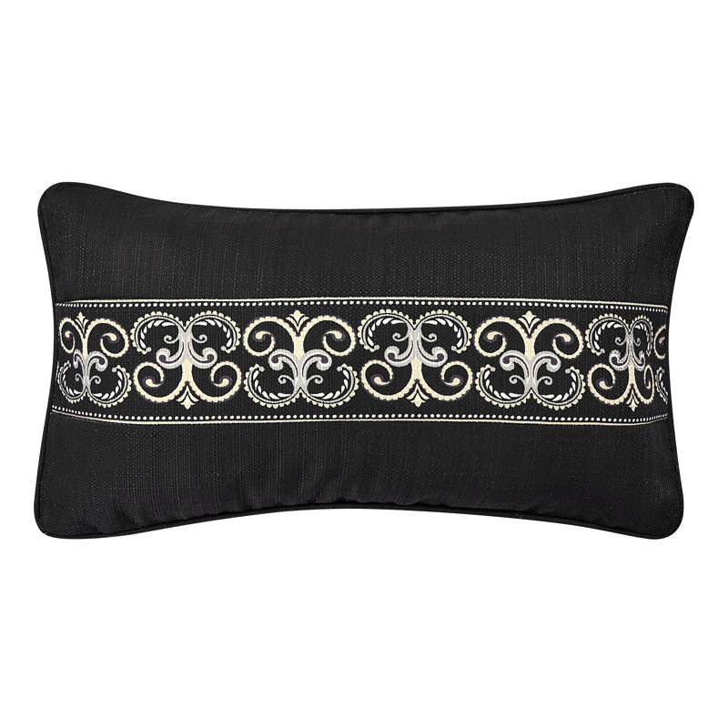 Coussin décoratif Messina Boudoir - noir