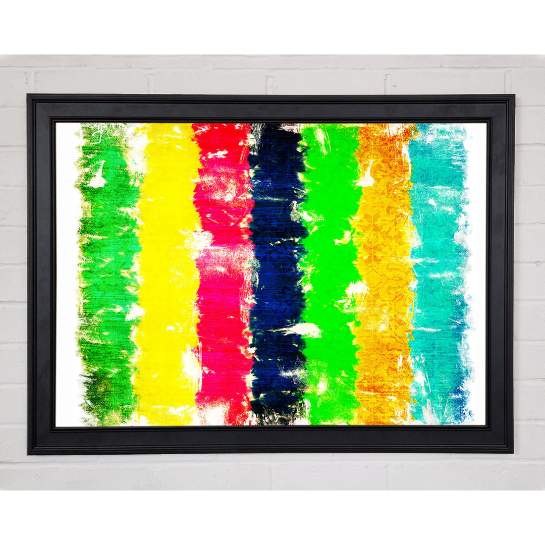 Gerahmtes Wandbild Crayon Delight