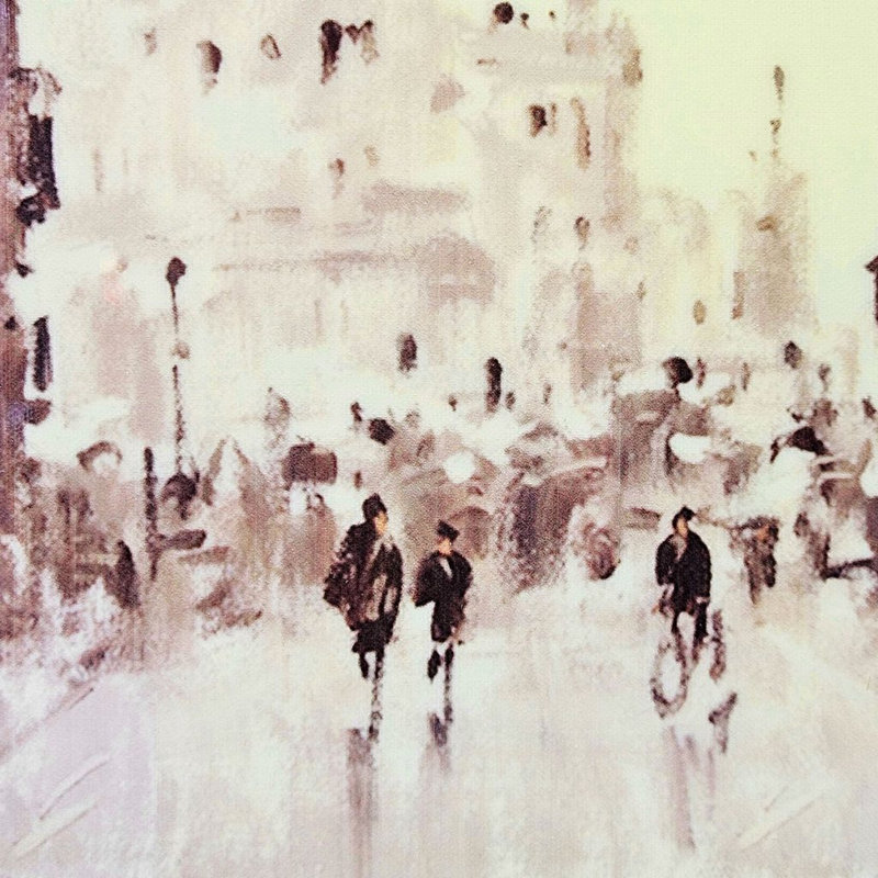 Aquarelle sur cadre urbain S / 2 24X30 "
