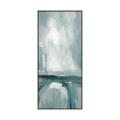 Strokes Of Viridian 2 Painting by Studio L57 Contempo