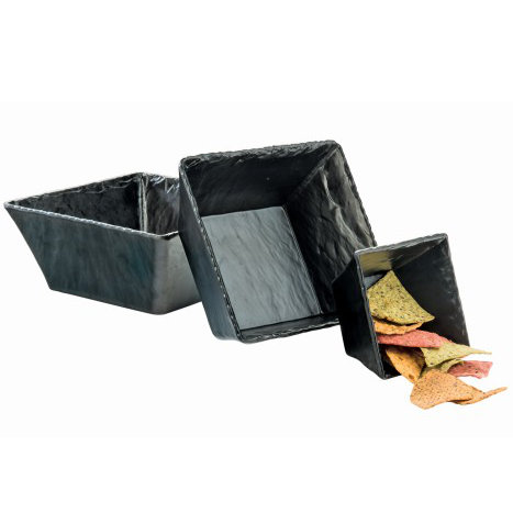 Faux Slate 5" Square Melamine Bowl