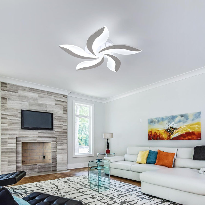 Julann Acrylic LED Semi Flush Mount