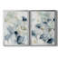 Indigo Ginkgo I - ensemble de 2 peintures sur toile encadrées-506617530-506617528