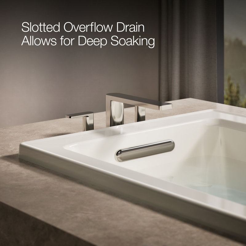 Archer 60" x 30" Soaking Bathtub, Biscuit