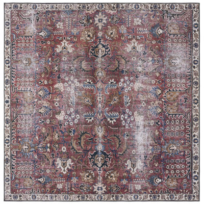 Tapis oriental rouge / beige / noir Adon