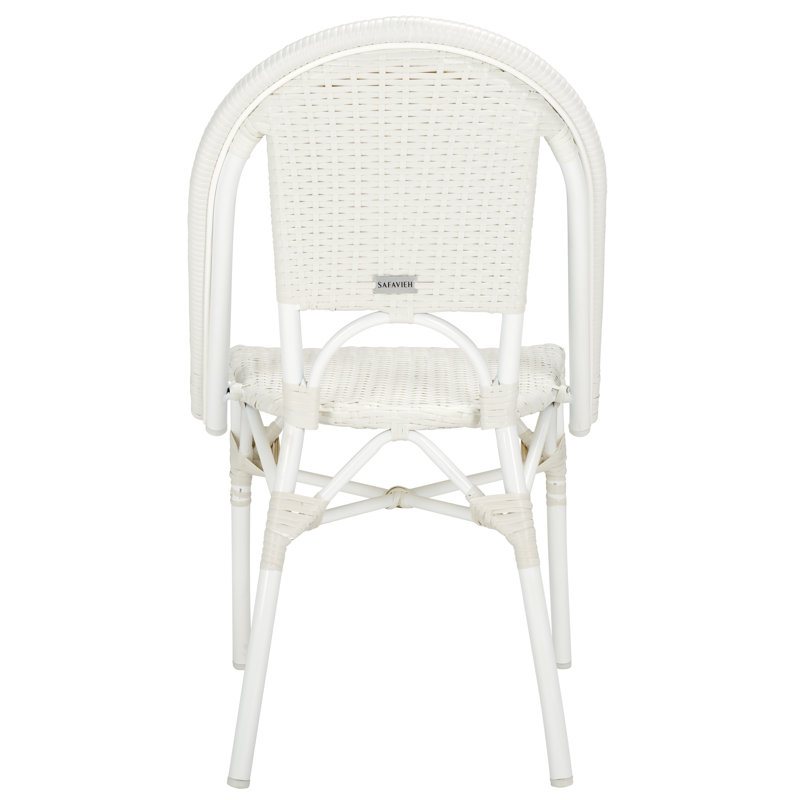 Torino Outdoor Dining Side Chair, White/White