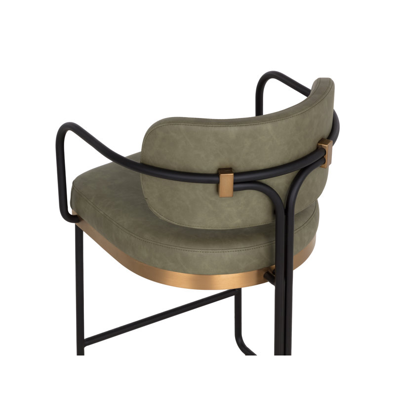 JALEN Upholstered Stool with Metal Frame