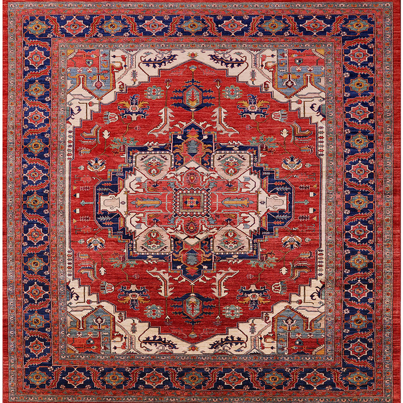 Oriental Indoor Rug, Square 4'