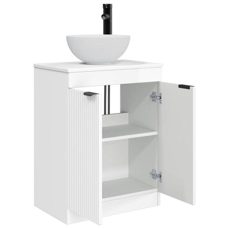 540 mm Bathroom Vanity, High Gloss White