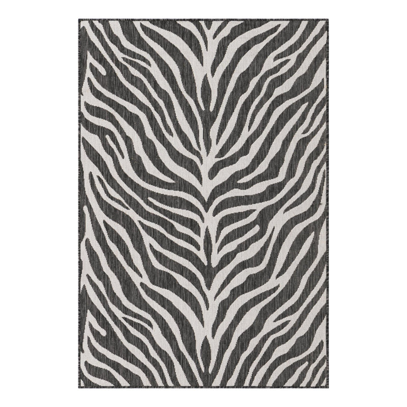 Tapis intérieur / extérieur blanc Phocas, Rectangle 4 pi x 6 pi