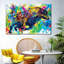 Bull Bull Splash, reproduction sur toile-939035260