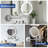 8.5" Round Wall Vanity Mirror, Rechargeable 1x/15x Magnifying Makeup Mirror, Chrome-952494811