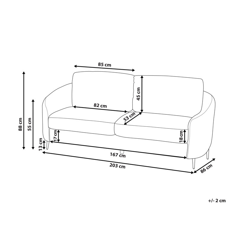 Aaronette 3 Seater Sofa, White Boucle