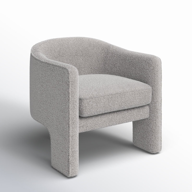 Fauteuil l 30,3 po Upland, Boucle gris clair