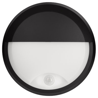 Pylus Outdoor Round Eyelid Wall Light 660lm Bulkhead IP54 LED Integrated Exterior Light