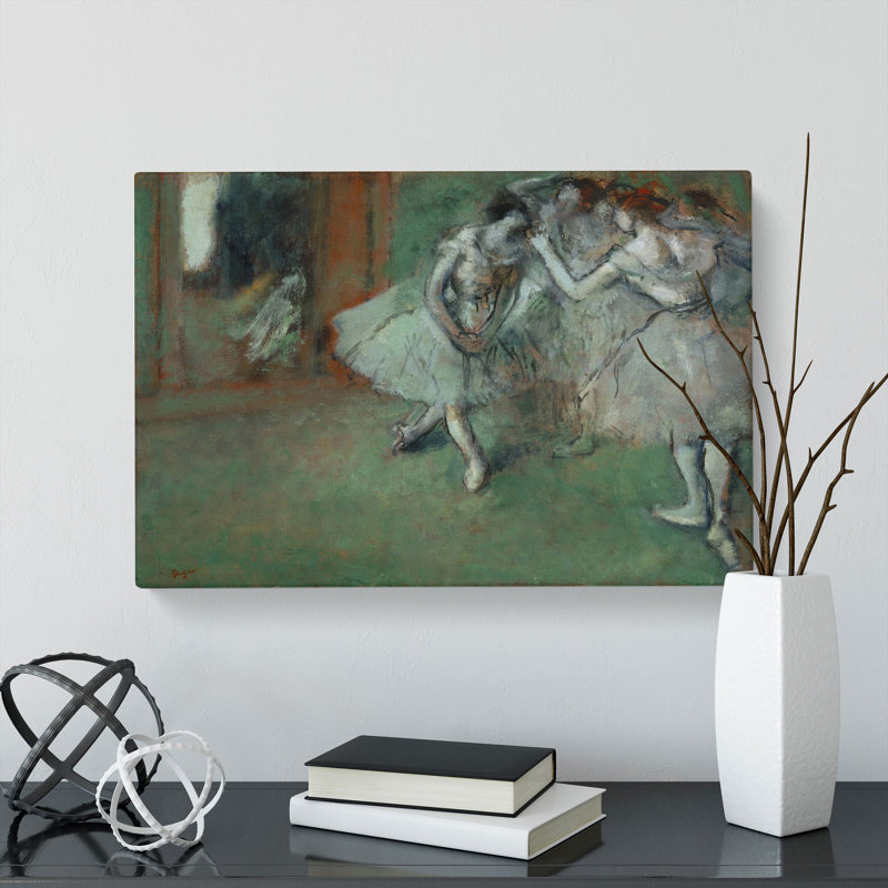 Group Of Ballet Ballerina Dancers by Edgar Degas - Wrapped Canvas, 35cm H x 50cm W x 3cm D