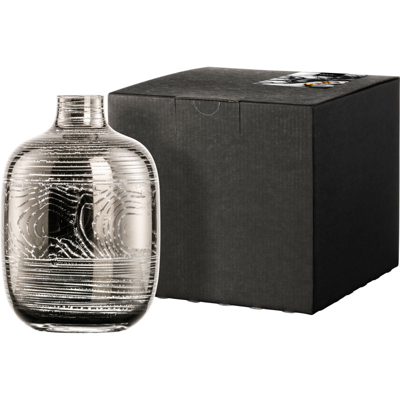 Barteld Wood Table Vase, Silver 
