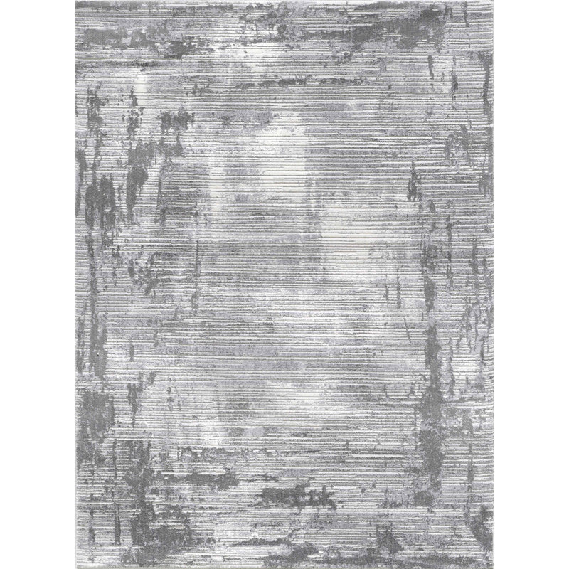 Tapis gris et multicolore 7 pi 8 po x 10 954 po, Rectangle 9 pi 5 po x 12 pi 5 po