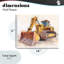 Dessin industriel de bulldozer, plaque par Steve Hunziker