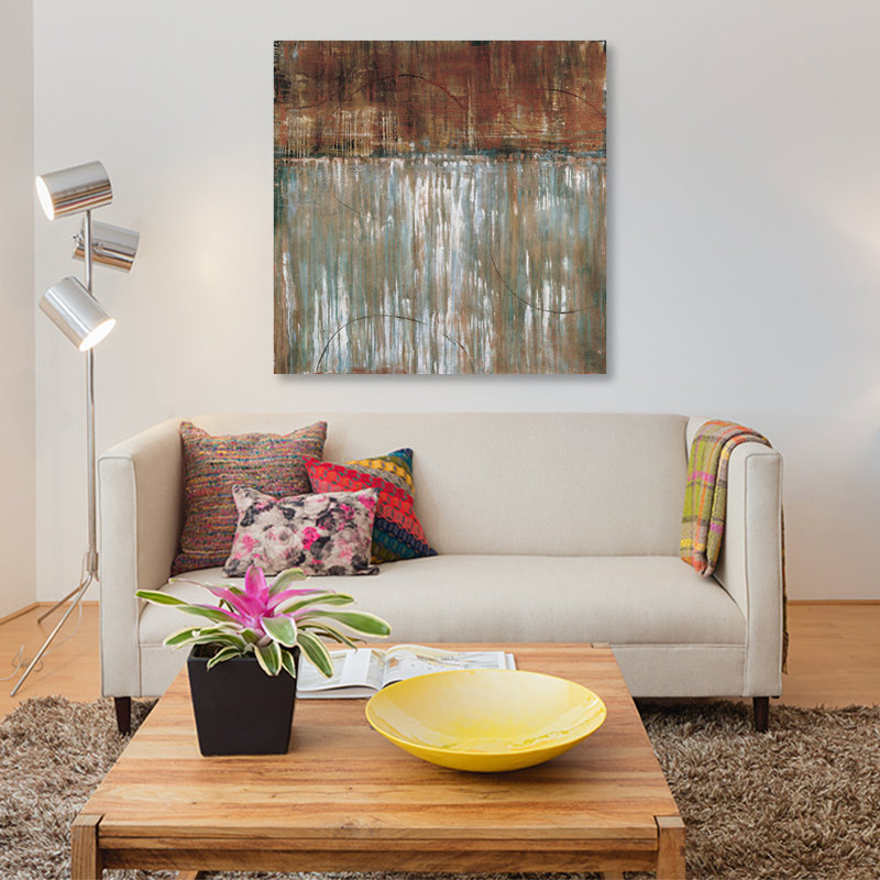 « acier arcs », impression sur toile, H 26 po x l 26 po x P 1,5 po, Pas de tapis, Toile tendue