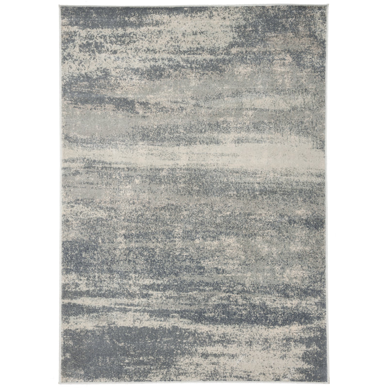 Tapis abstrait Huston Noble Performance, Rectangle 4 pi x 5 pi 7 po