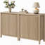 Buffet à panneau cannelé l 29,1 po avec 2 tablettes réglables-1410740628-1410740631