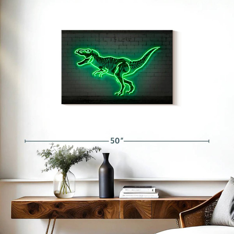 Neon T Rex, H 20 po x l 30 po