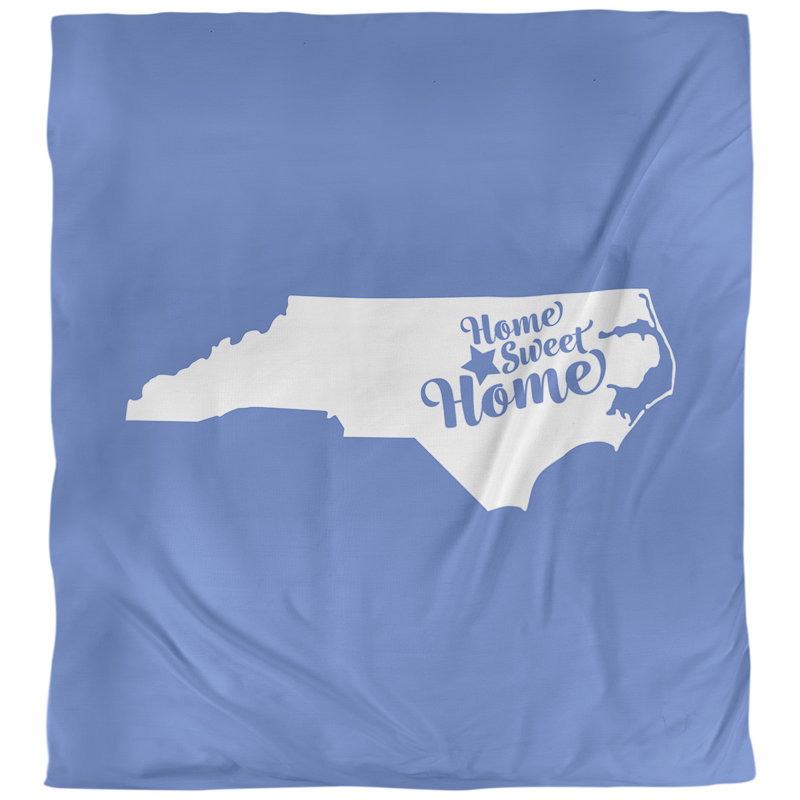 Housse de couette raleigh doux, Microfibre, Housse de couette pour très grand lit, Bleu