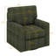 Fauteuil d'appoint pivotant à 360 °, fauteuil en tonneau Chenille avec poches latérales pour le salon, conception ergonomique-266126769