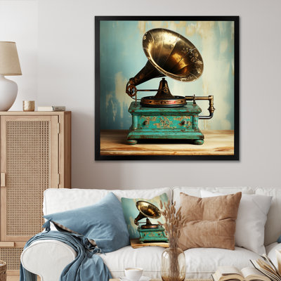 Rétro Phonographs Elegance I rétro - art mural Phonographs