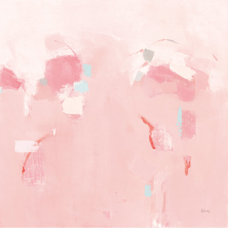 Éclaboussure rose, H 12 po x l 12 po