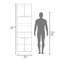 Garde-manger avec rangement ouvert et 4 portes-128964491