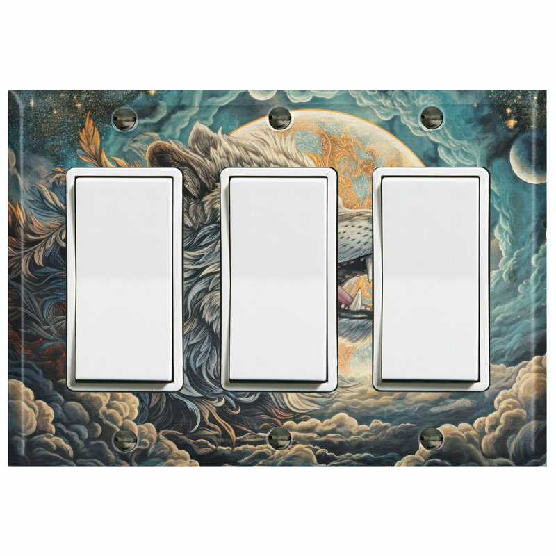 3-Gang Rocker Wall Plate