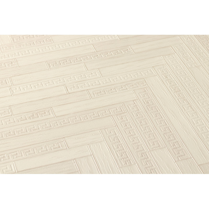 Charlee 10.05m x 70cm Matte Wallpaper Roll, Cream
