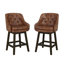 Tabouret de bar rembourré Chela-874884567