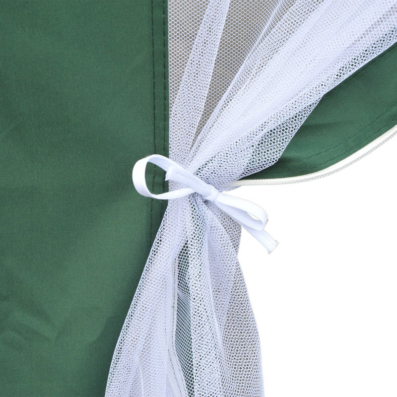 3.5m x 4m Steel Party Tent, Green