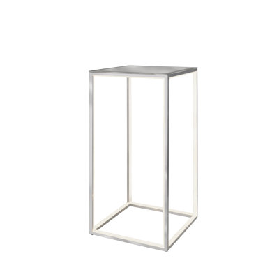 Beaudry Glass Top Frame End Table