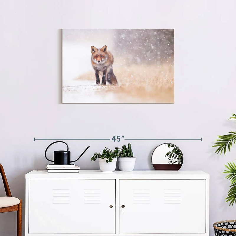 Brampt Fox In Snowstorm