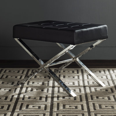Halewood Faux Leather Ottoman