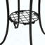 Table d'appoint de patio avec tablette