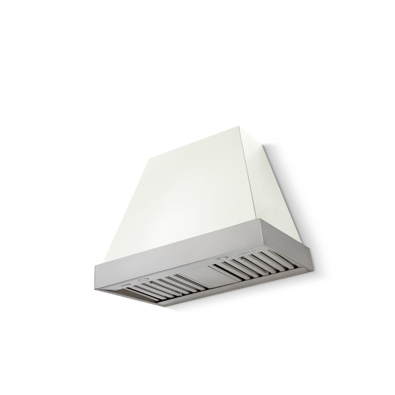 Euclid 36 X 30 Hood 600 CFM, Brushed Nickel, White