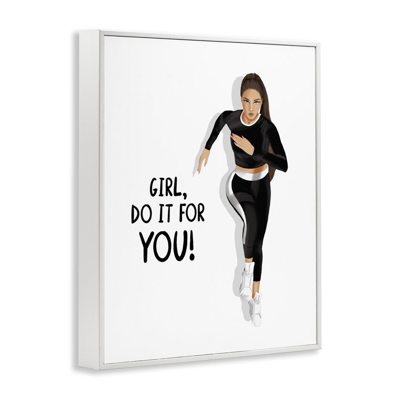 «Do It For You Girl», estampe numérique par Saba Rauf, Estampe numérique encadrée blanc bord de mer, H 30 po x l 24 po