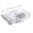 The Renovators Supply Inc. 19'' White Porcelain Rectangular Bathroom Sink with Overflow