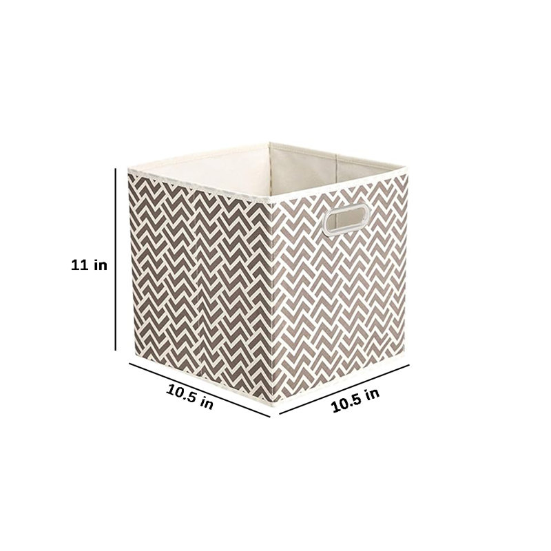 Latitude Run® Bin, Chevron Taupe